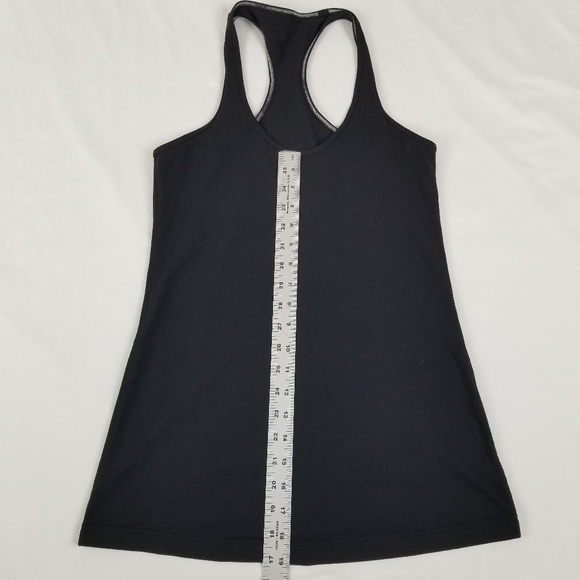 Lululemon Black Racerback Tank Top, Work out stretching tank top Women Size 6 - Picture 9 of 12